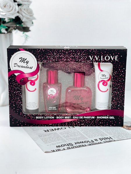 طقم عطر وكريم (V.V love)